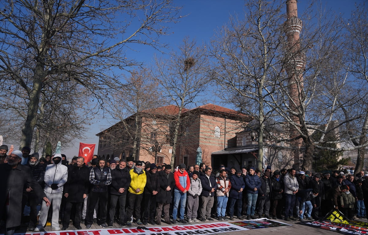 Ankara Filistin Dayanışma Platformunun (ANFİDAP) çağrısıyla Hamas'ın askeri kanadı İzzeddin...