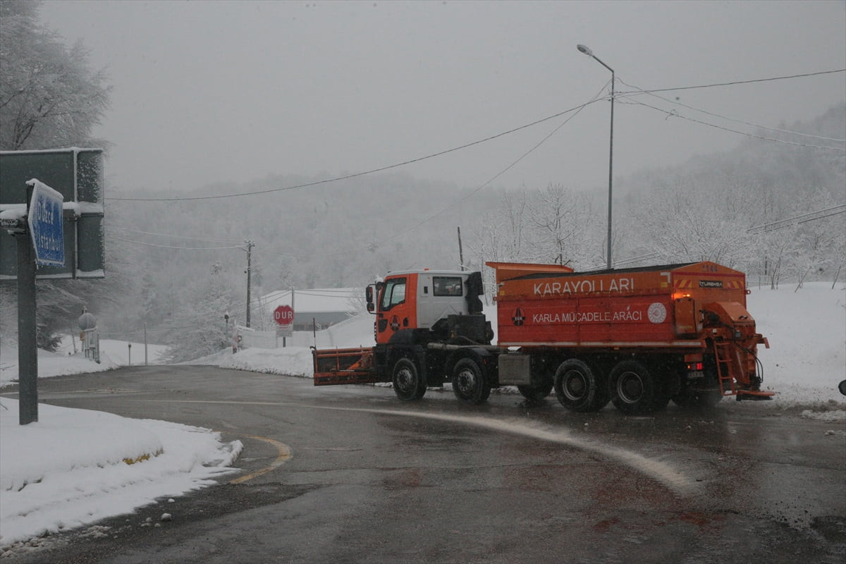 Ankara ile İstanbul arasında önemli geçiş güzergahlarından D-100 kara yolunun Bolu Dağı kesiminde...