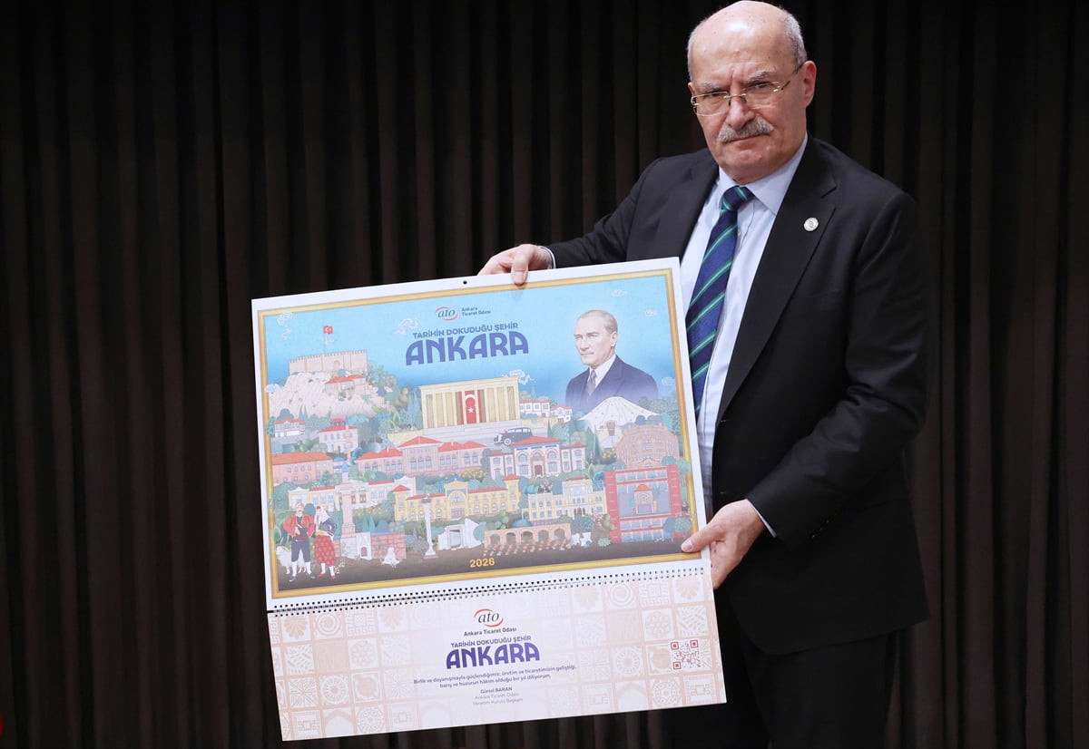 Ankara Ticaret Odası (ATO) "Doku Ankara" temasıyla 2026 yılına özel takvimini hazırladı. ATO'nun...
