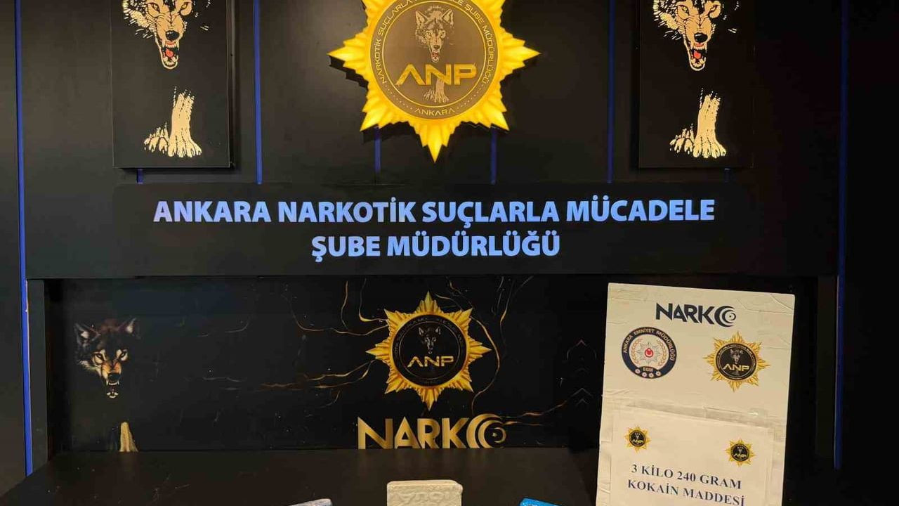 Ankara'da Uyuşturucu Operasyonu: 3 Kilo 240 Gram Kokain Ele Geçirildi