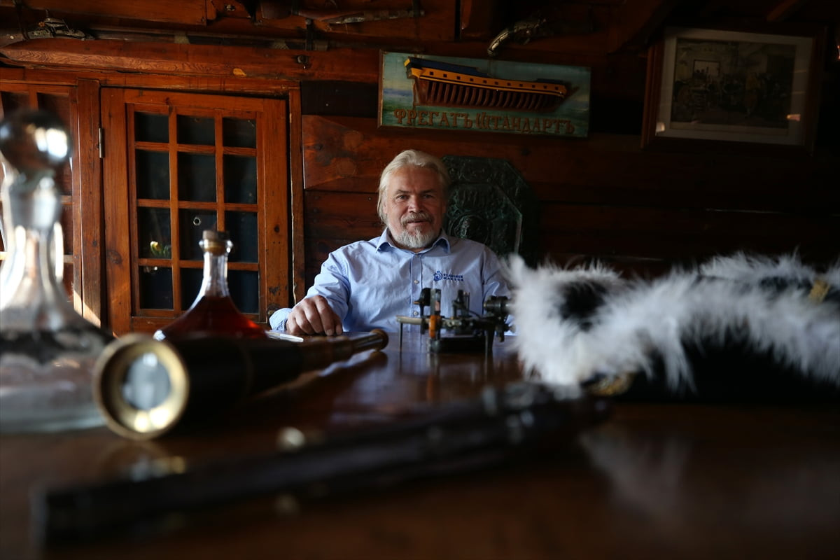 Antalya'nın Alanya ilçesine demirleyen Rus Çarı 1. Petro'nun 18. yüzyılın başlarında inşa...