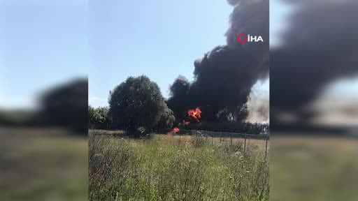 Antalya’da depo yangını