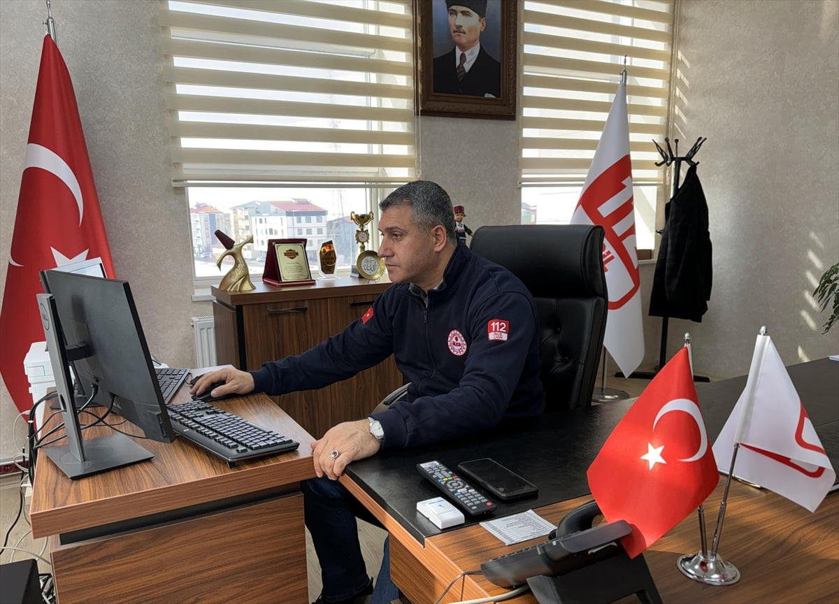 Ardahan 112 Acil Çağrı Merkezi Müdürü Ersoy Ürker, Anadolu Ajansının (AA) gözünden 2025'e damga...