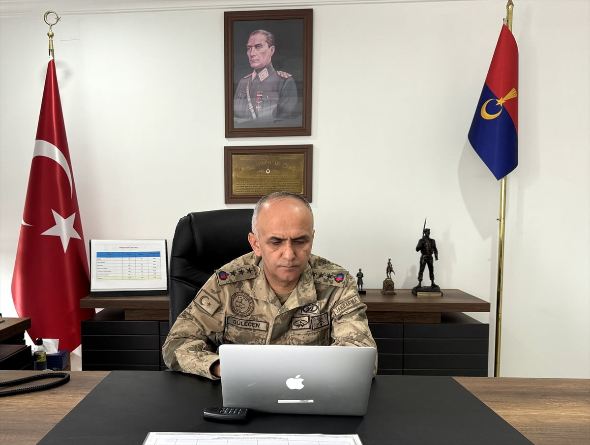 Ardahan İl Jandarma Komutanı Albay Sadık Gülecen, Anadolu Ajansının (AA) gözünden 2025'e damga...