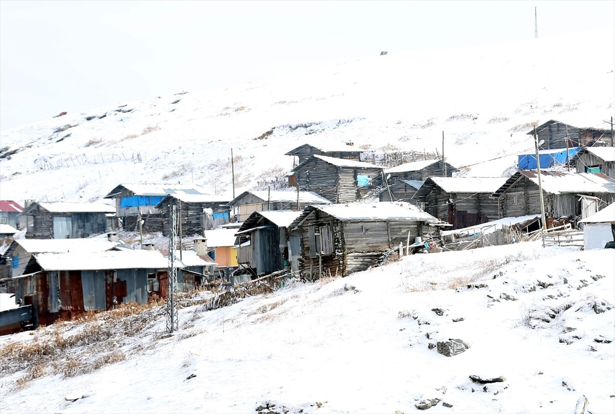 Ardahan'da da kar yağışı etkili oluyor. Ardahan Artvin arasındaki yaylalar karla kaplandı.