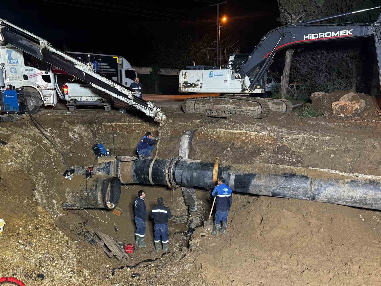 ASAT’TAN TURİZM BÖLGESİNDE GECE MESAİSİ