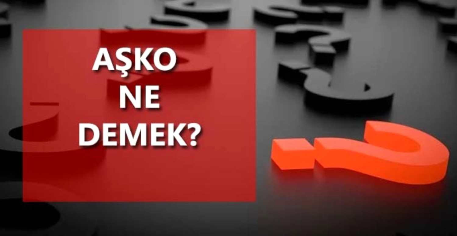 aşko kelimesinin anlam karşılığı nedir