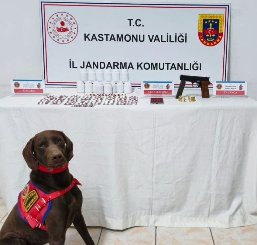 ASTAMONU'DA JANDARMA EKİPLERİ TARAFINDAN GERÇEKLEŞTİRİLEN UYUŞTURUCU OPERASYONUNDA GÖZALTINA...