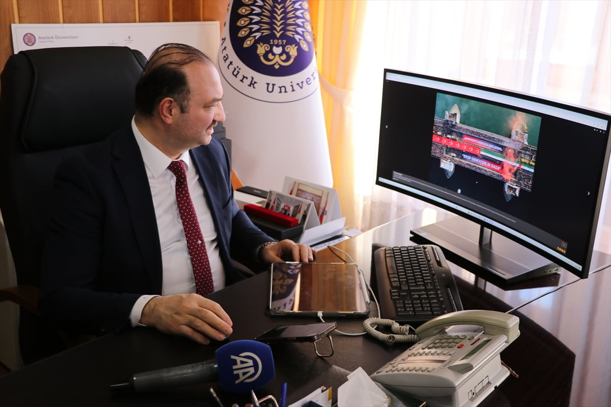 Atatürk Üniversitesi Rektörü Prof. Dr. Ahmet Hacımüftüoğlu, Anadolu Ajansının (AA) gözünden 2025'e...