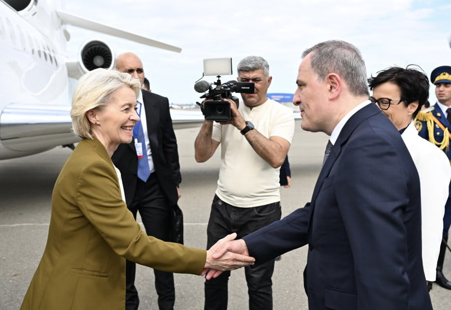 AVRUPA BİRLİĞİ (AB) KOMİSYONU BAŞKANI URSULA VON DER LEYEN, RESMİ ZİYARET KAPSAMINDA AZERBAYCAN'A...