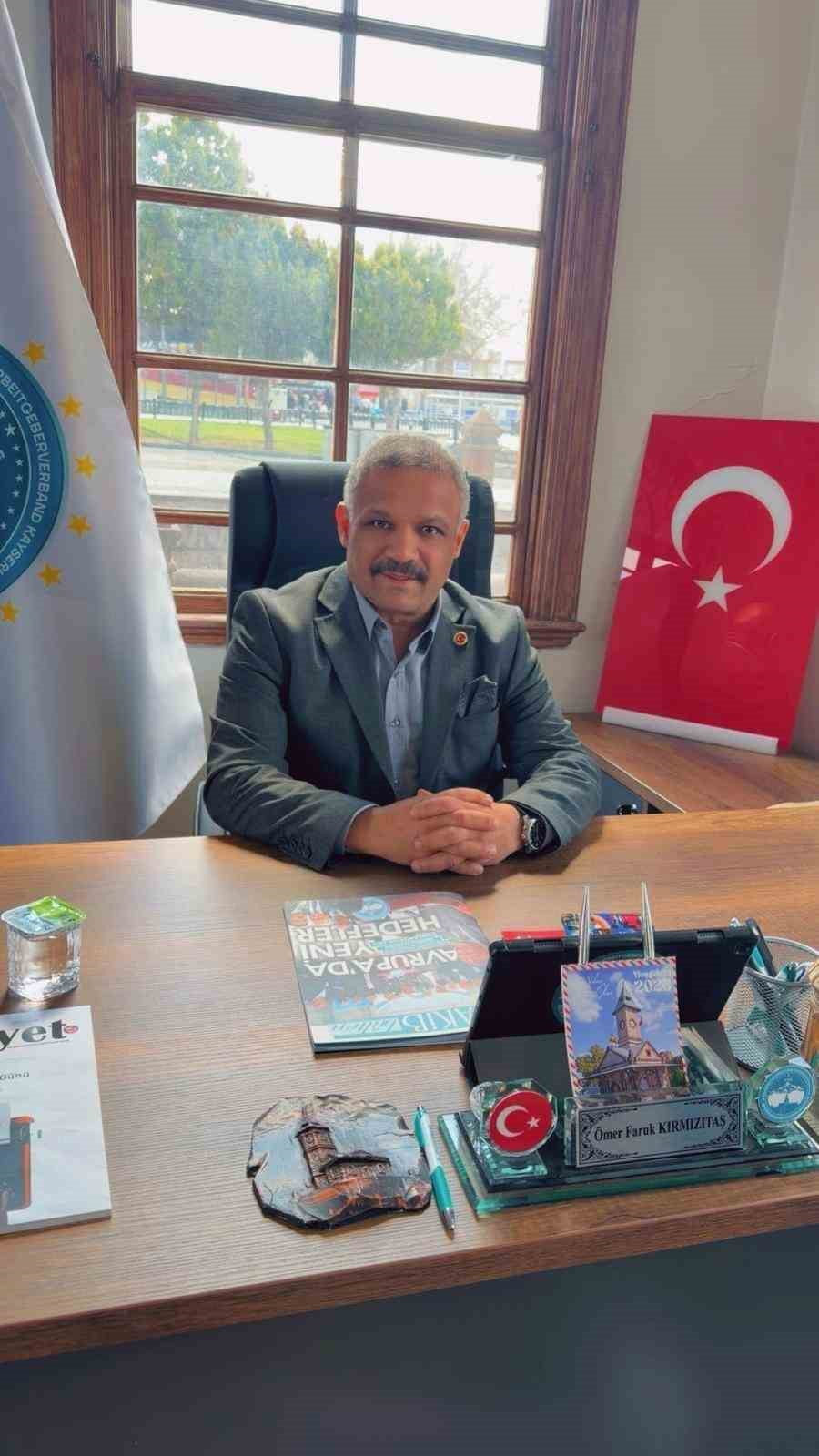 AVRUPA KAYSERİLİ İŞVERENLER BİRLİĞİ (AKİB) KURUCU GENEL BAŞKANI ALİ HIZAR, AVRUPA’DA YAŞAYAN TÜRK...