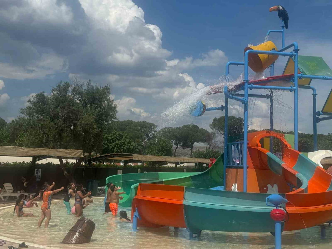 AYDIN'IN EFELER İLÇESİNDEKİ TEKSTİL PARK ALANI İÇERİSİNDE BULUNAN AQUAPARK, YAZ SEZONUNUN...