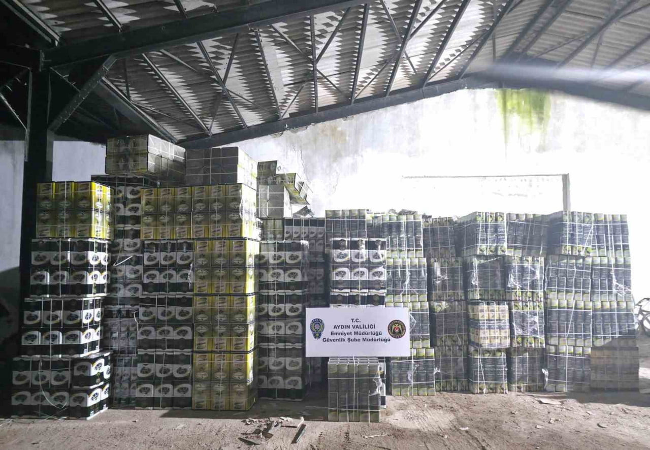 AYDIN'IN KÖŞK İLÇESİNDE PİYASA DEĞERİ 1,5 MİLYON TL OLAN VE TAĞŞİŞ ZEYTİNYAĞI DOLUMUNDA...