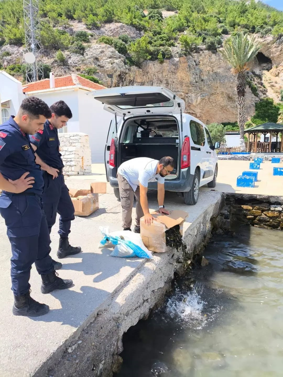 AYDIN'IN SÖKE İLÇESİNDE GERÇEKLEŞTİRİLEN DENETİMLERDE, GEREKLİ BELGELERİ BULUNMADAN TAŞINAN...