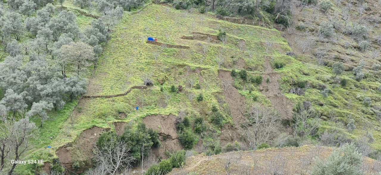 AYDIN’DA SAĞANAK YAĞIŞLAR SONRASI DAĞLARDA HEYELAN OLUŞTU