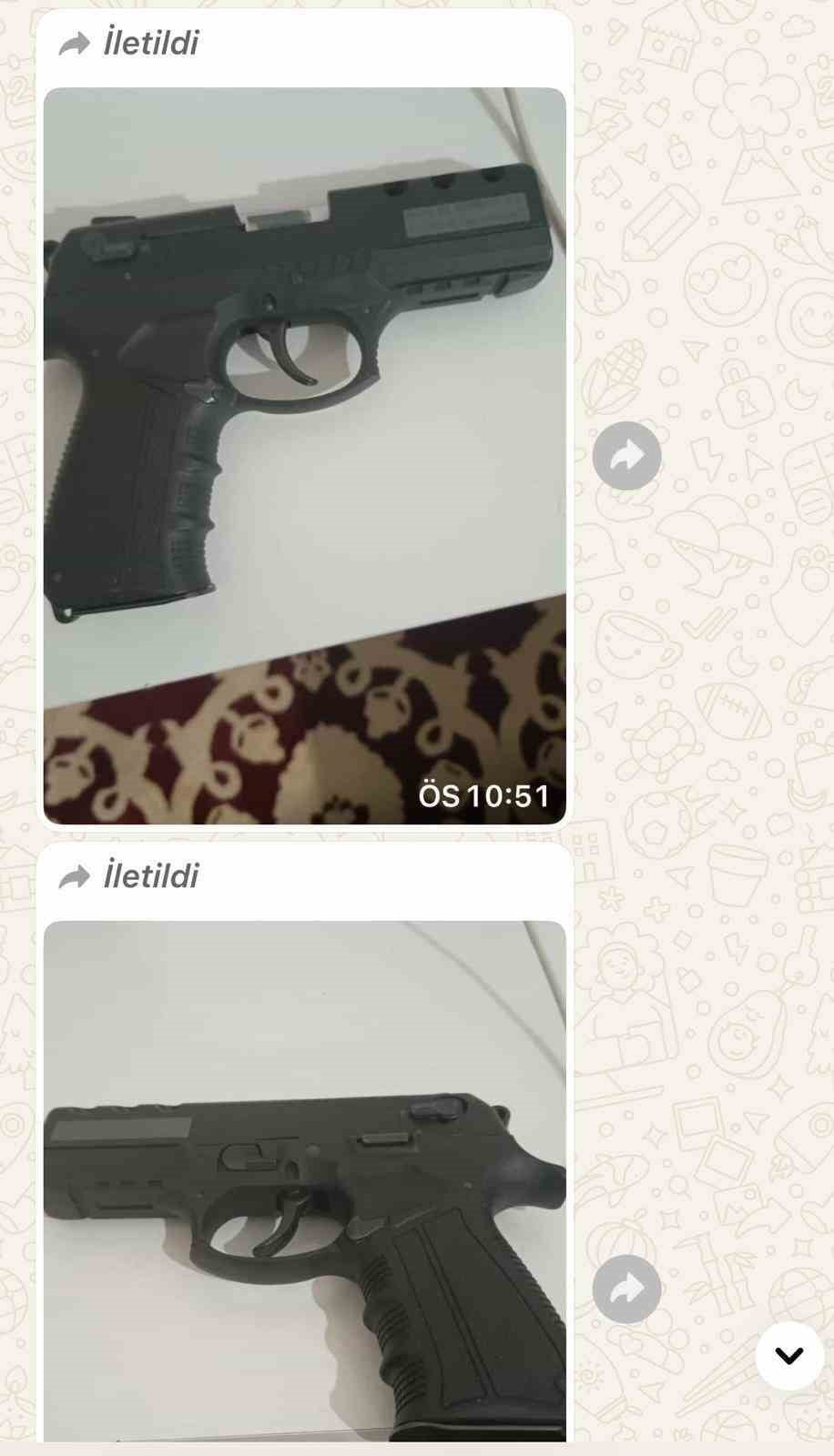 AYRICA, RÜZGAR E. EŞİNE SİLAH FOTOĞRAFI ATTIĞI DA ÖĞRENİLDİ.