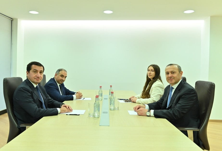 AZERBAYCAN CUMHURBAŞKANI YARDIMCISI HİKMET HACIYEV VE ERMENİSTAN ULUSAL GÜVENLİK KONSEYİ SEKRETERİ...