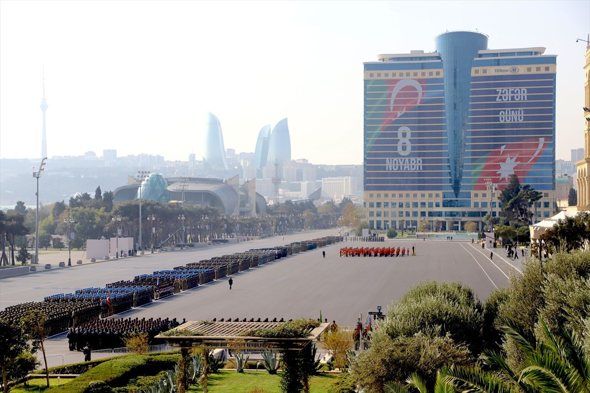 Azerbaycan ordusunun 2. Karabağ Savaşı'nda elde ettiği tarihi zaferin 5. yıl dönümü, Bakü'de geniş...