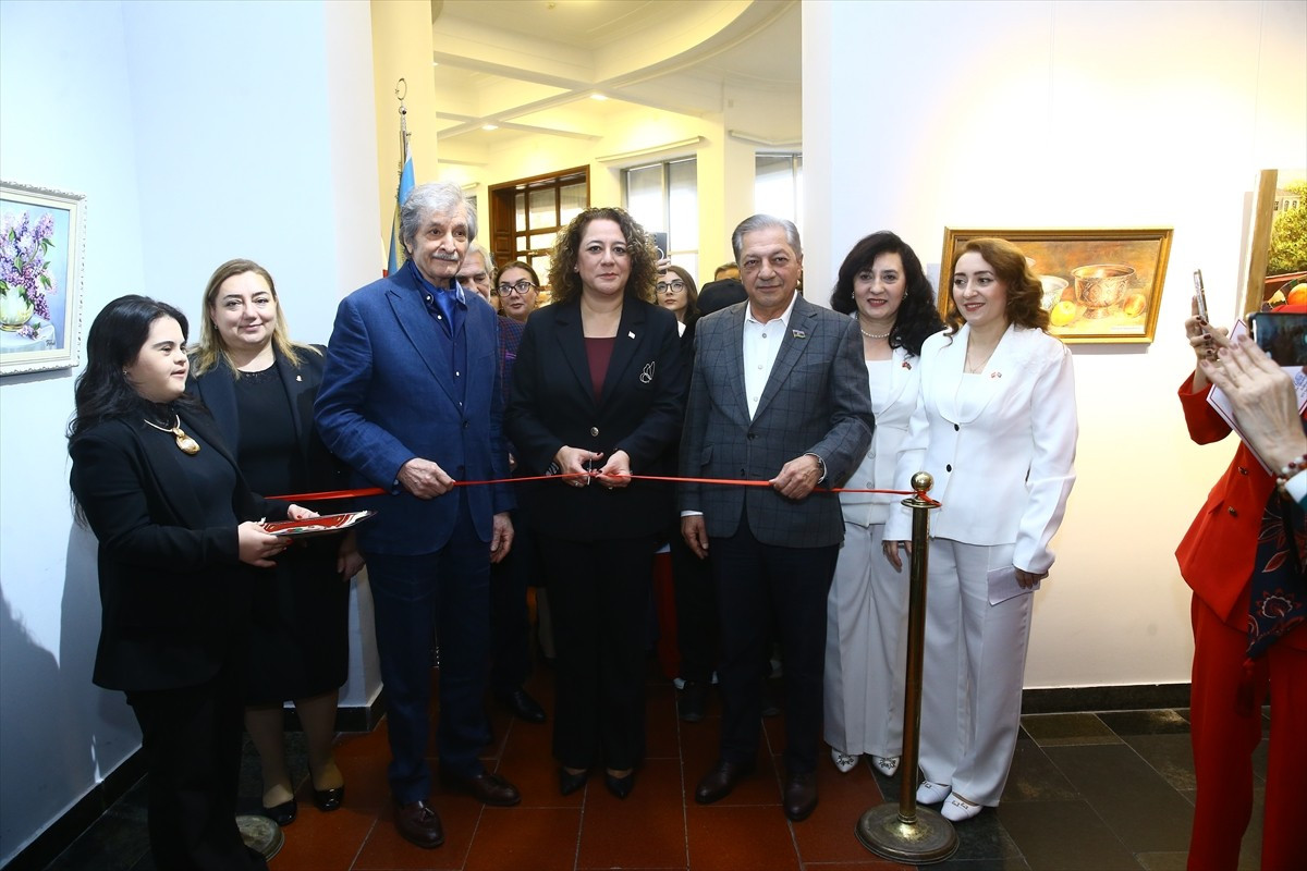 Azerbaycan'ın başkenti Bakü'de, Azerbaycan-Kuzey Kıbrıs Türk Cumhuriyeti (KKTC) ilişkileri temalı...