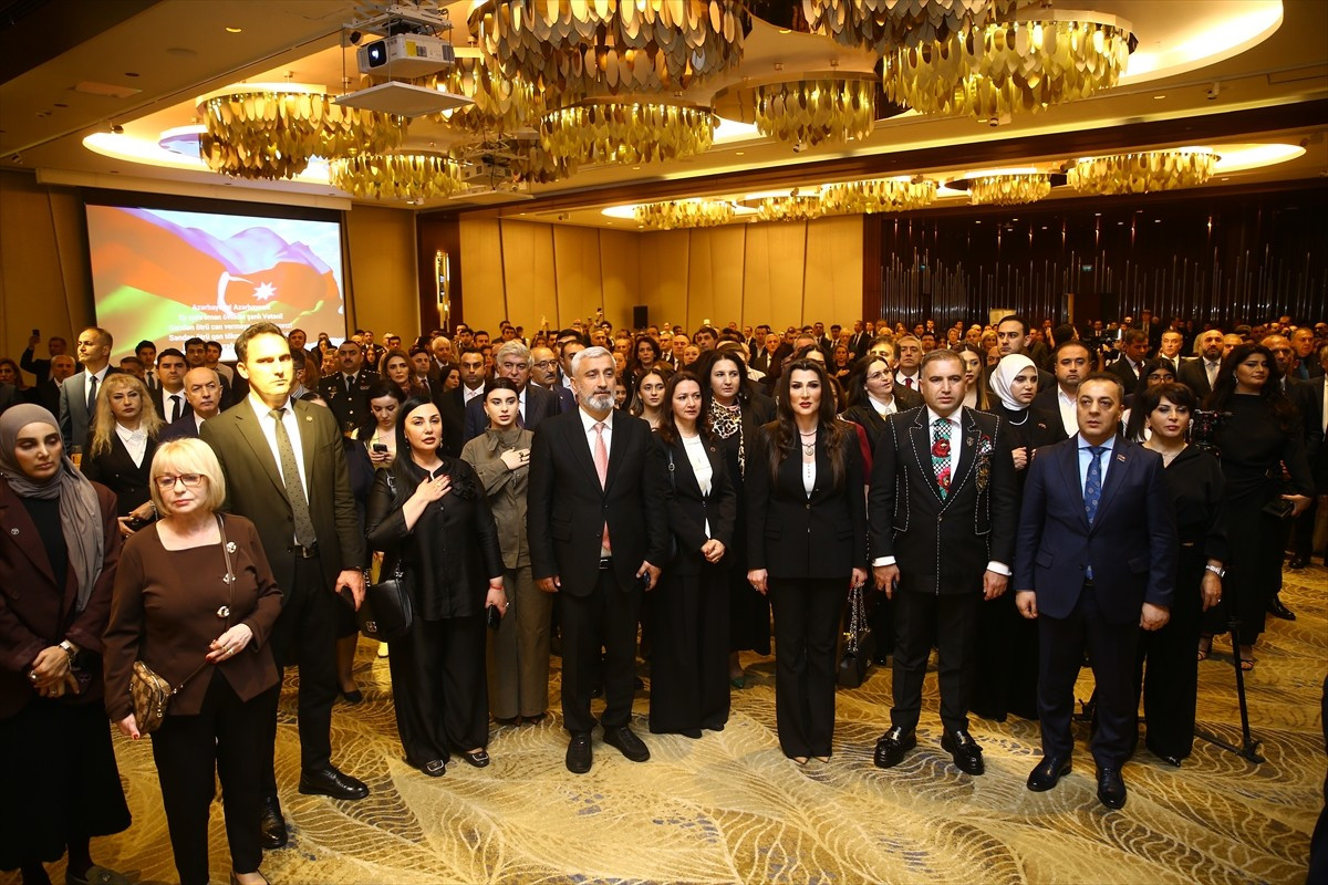 Azerbaycan'ın başkenti Bakü'de, Kuzey Kıbrıs Türk Cumhuriyeti'nin (KKTC) 42. kuruluş yılı...