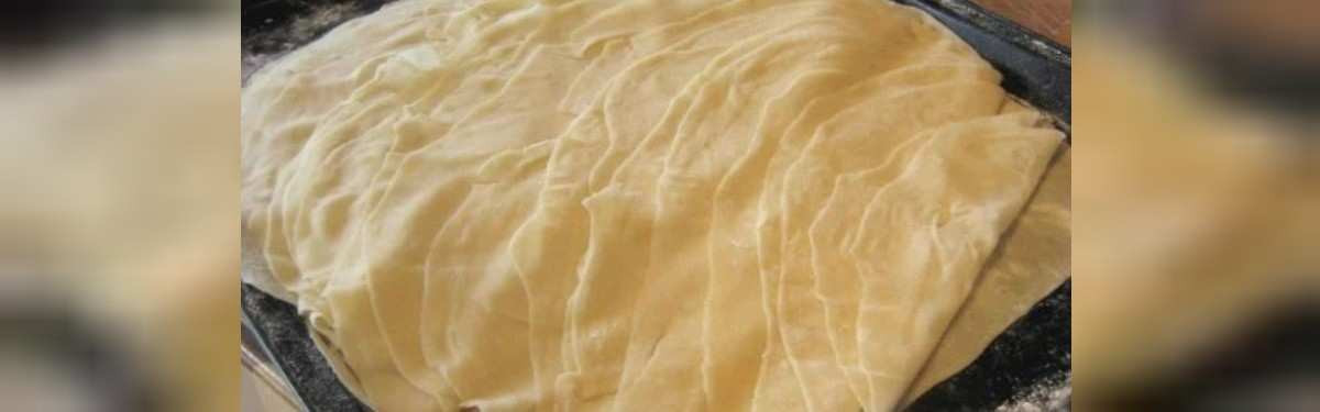 Baklava yapılışı