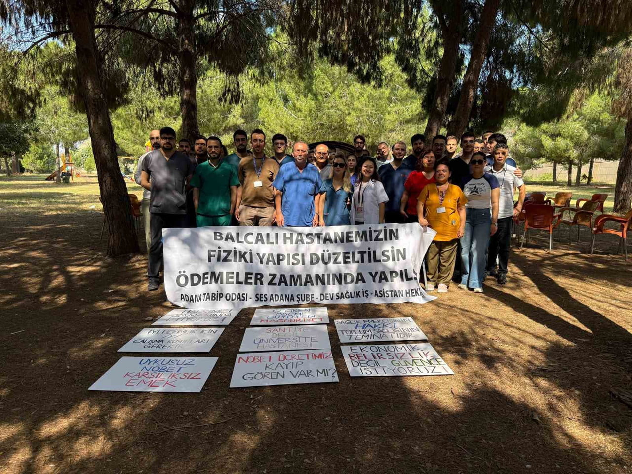 BALCALI HASTANESİNDE GÖREV YAPAN SAĞLIK ÇALIŞANLARI, YAKLAŞIK YEDİ AY ÖNCE GERÇEKLEŞTİRDİKLERİ BİR...