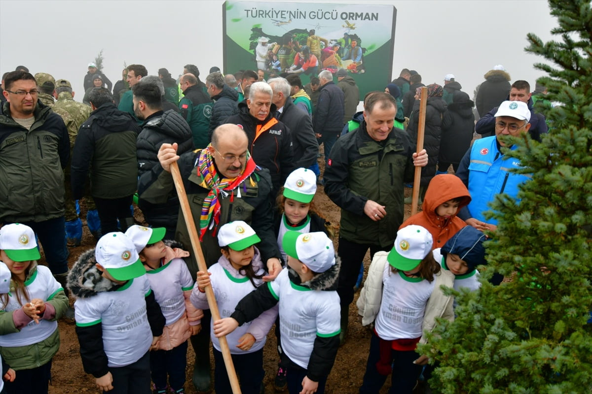 Balıkesir'de, 21 Mart Dünya Ormancılık Günü ve Orman Haftası dolayısıyla fidan dikimi...