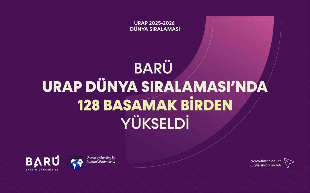 BARTIN ÜNİVERSİTESİ (BARÜ) URAP 2025-2026 DÜNYA ÜNİVERSİTE SIRALAMASI'NDA 128 BASAMAK YÜKSELİŞİYLE...