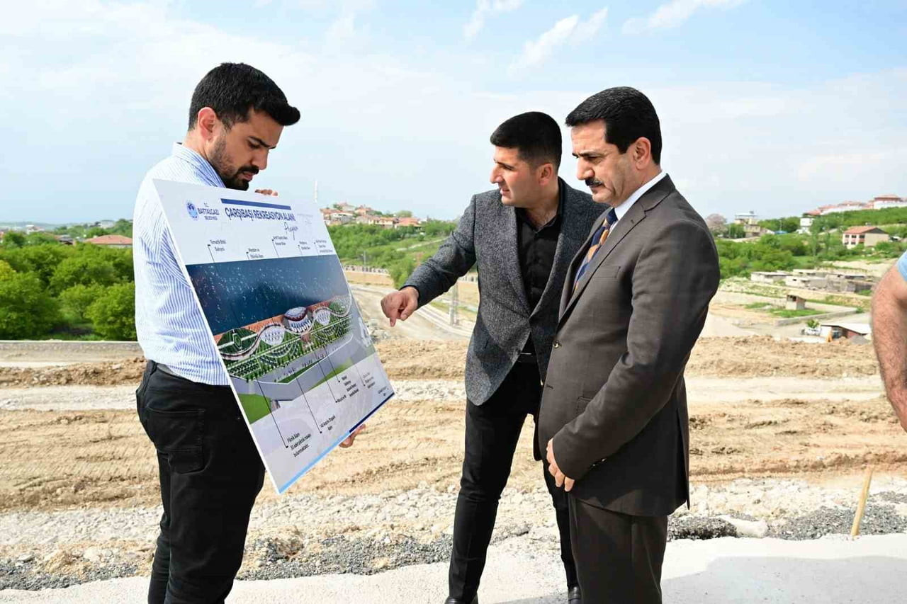 BAŞKAN TAŞKIN ÇARŞIBAŞI REKREASYON ALANI'NDA İNCELEMELERDE BULUNDU