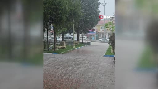 Başkentte dolu yağışı