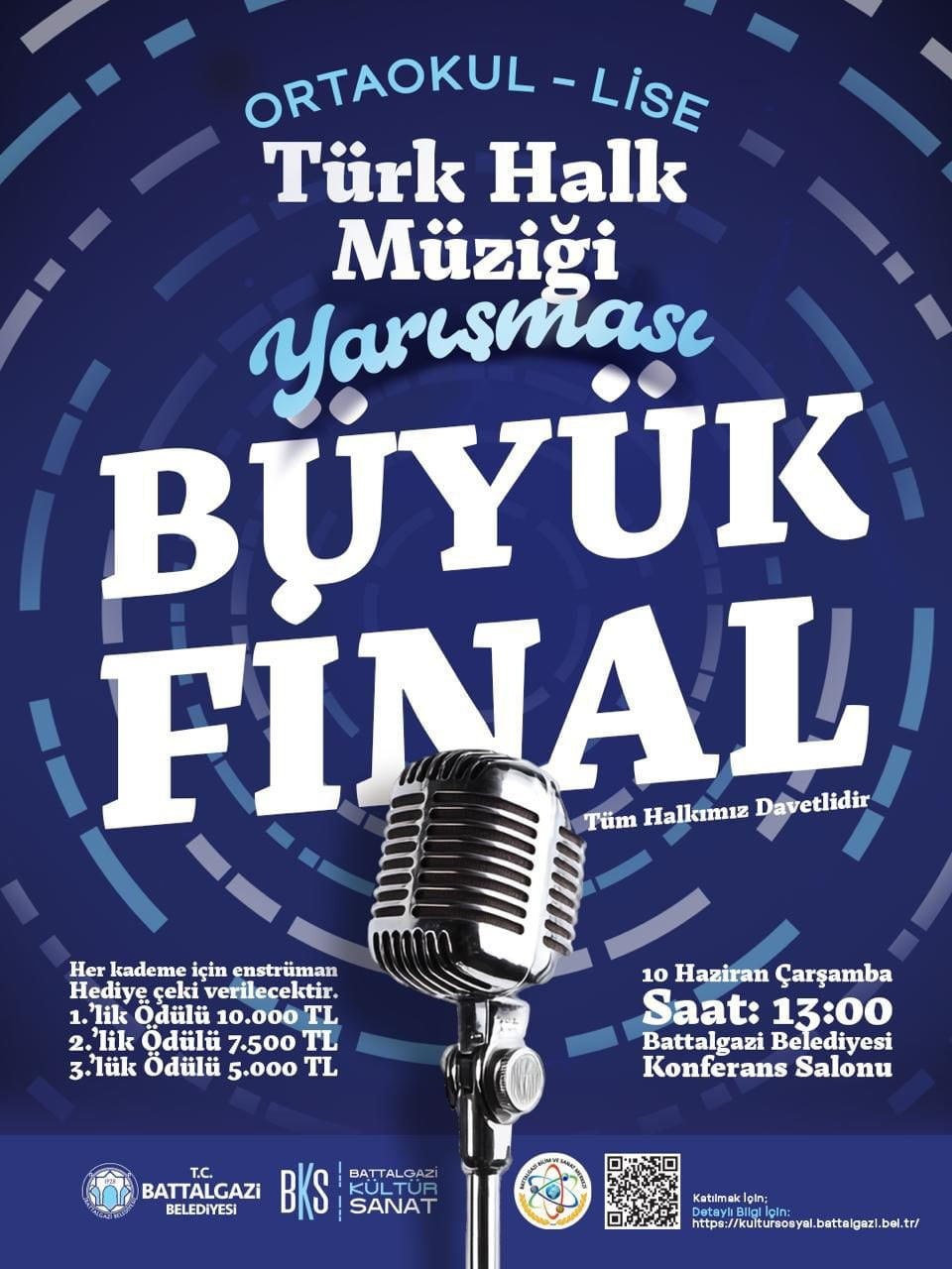 BATTALGAZİ’DE TÜRK HALK MÜZİĞİ YARIŞMASI FİNAL HEYECANI