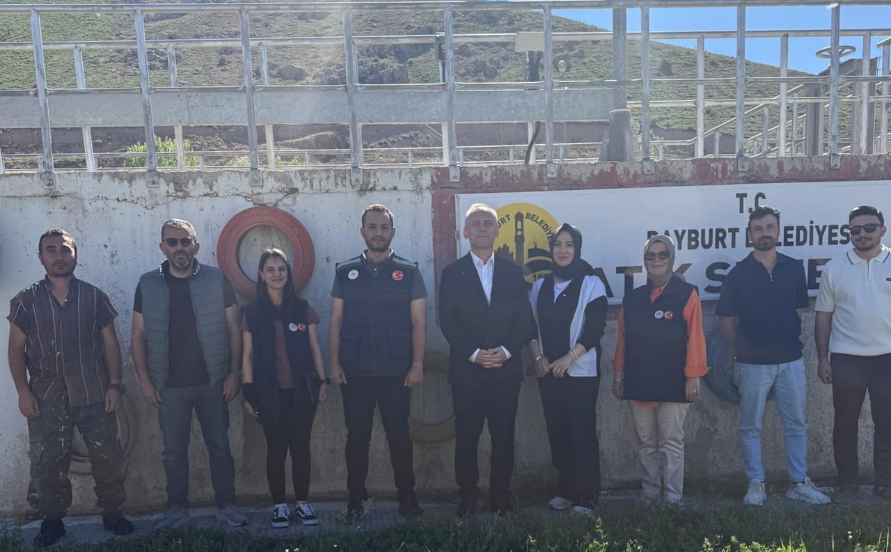 BAYBURT BELEDİYESİ ATIK SU ARITMA TESİSİ DENETLENDİ