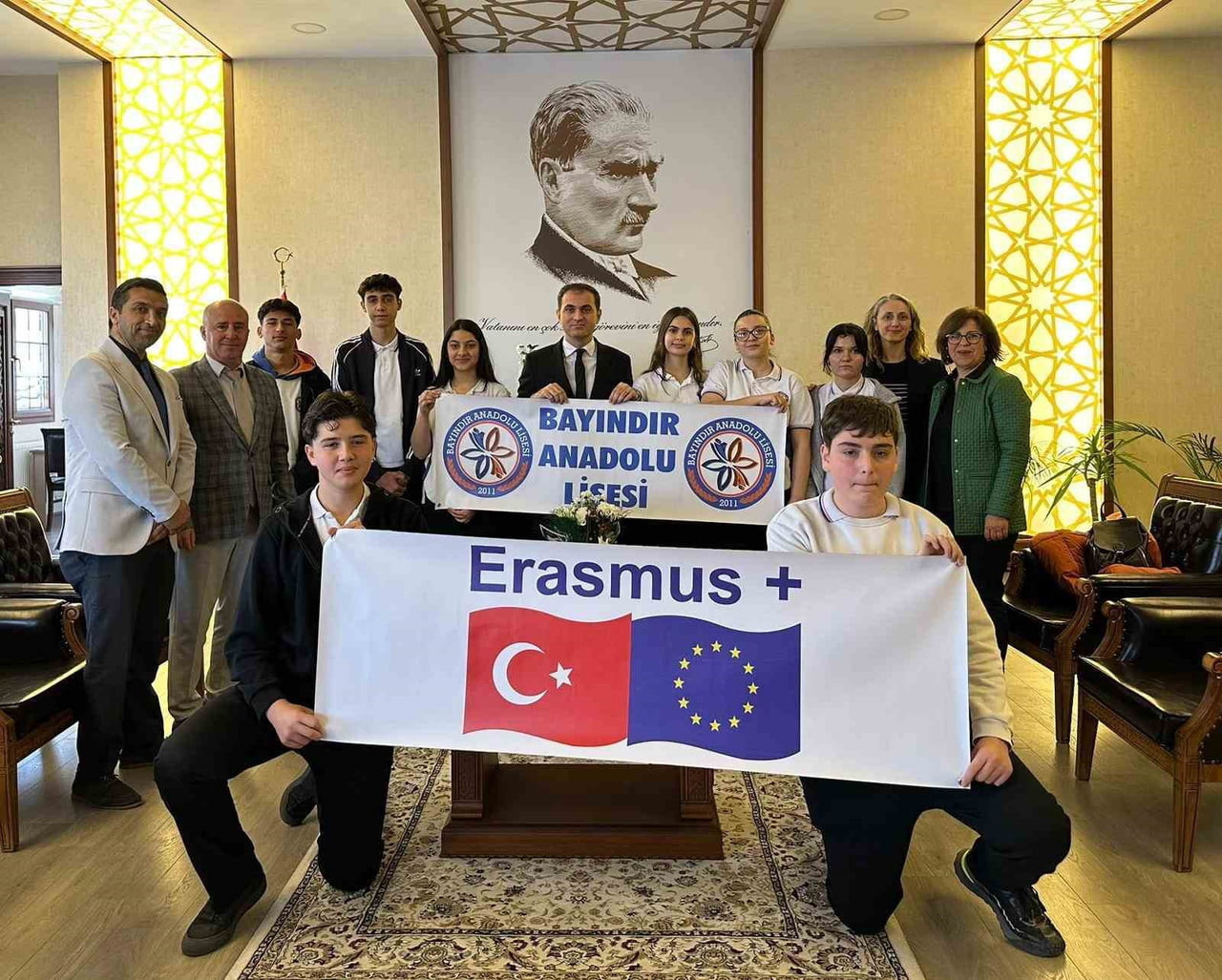 BAYINDIR ANADOLU LİSESİ ÖĞRENCİLERİNDEN ERASMUS ÖNCESİ ANLAMLI ZİYARET