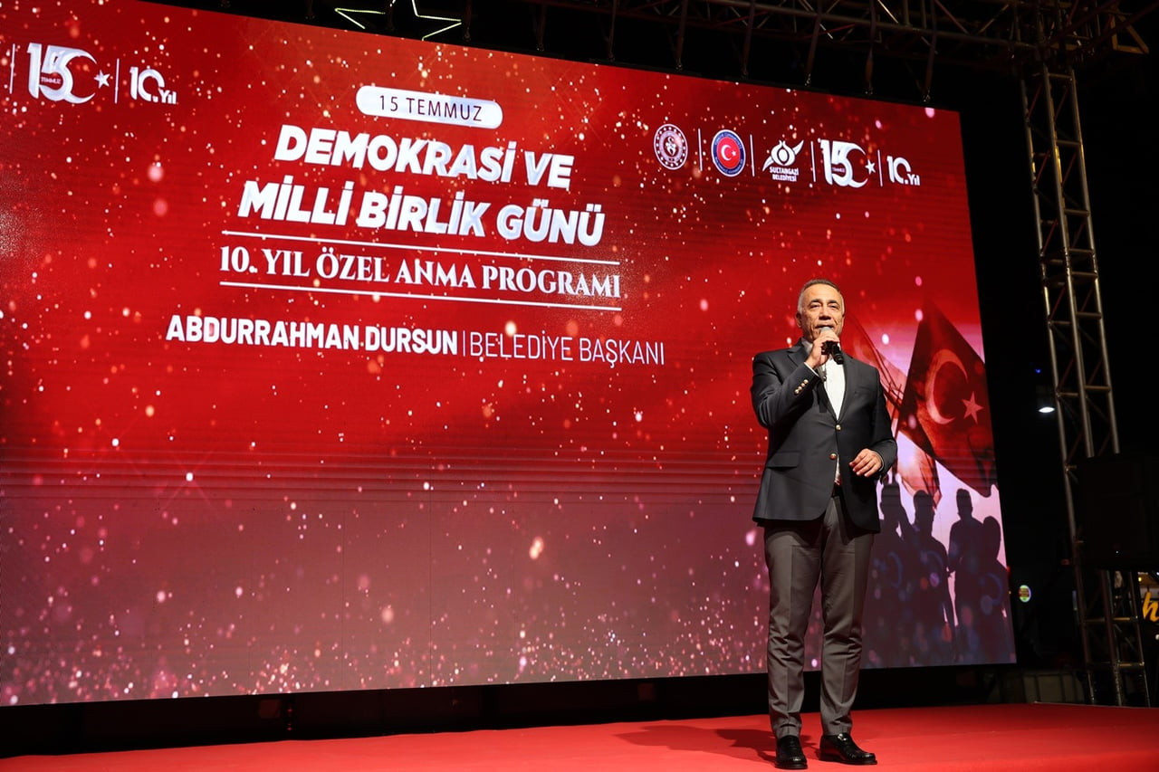 BELEDİYE BAŞKANI ABDURRAHMAN DURSUN KONUŞMA YAPTI