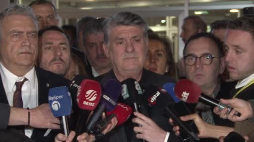 Beşiktaş Kulübü Başkanı Serdal Adalı, 1-0 yenildikleri Fenerbahçe derbisinin ardından Merkez Hakem...