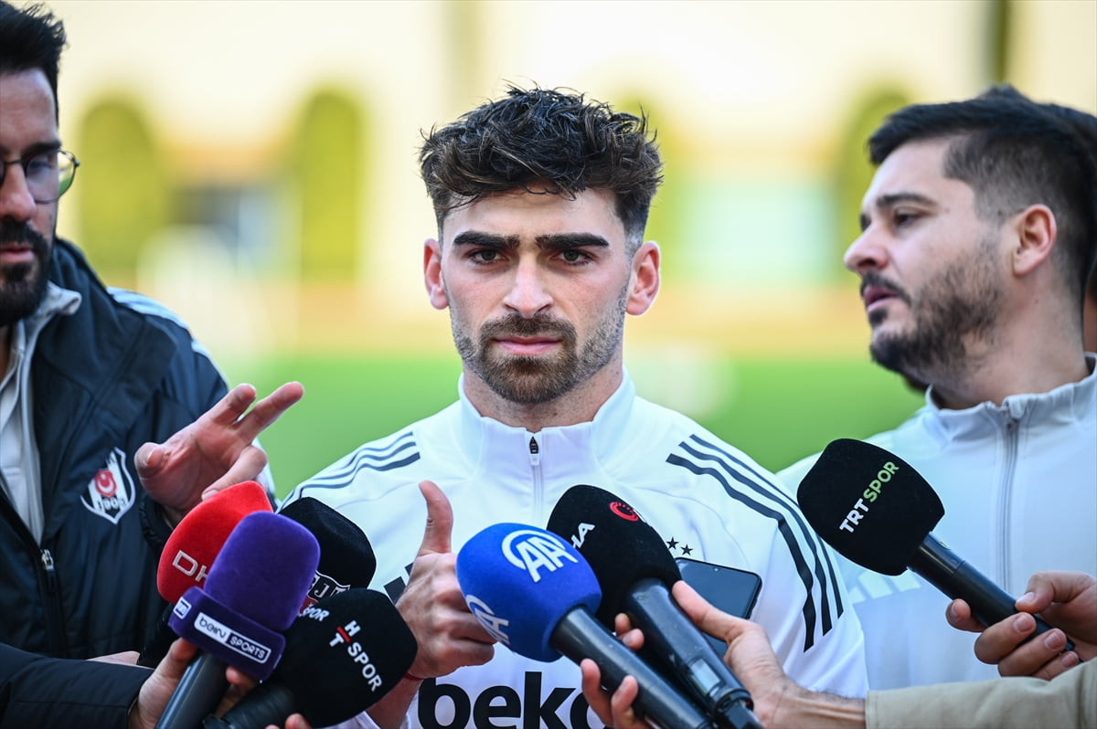 Beşiktaş'ta forma giyen hücum oyuncusu Jota Silva, Antalya'daki Gloria Sports Arena'da...