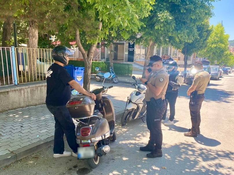 BİLECİK'TE 2 BİN 75 MOTOSİKLET SÜRÜCÜSÜ KONTROLDEN GEÇTİ