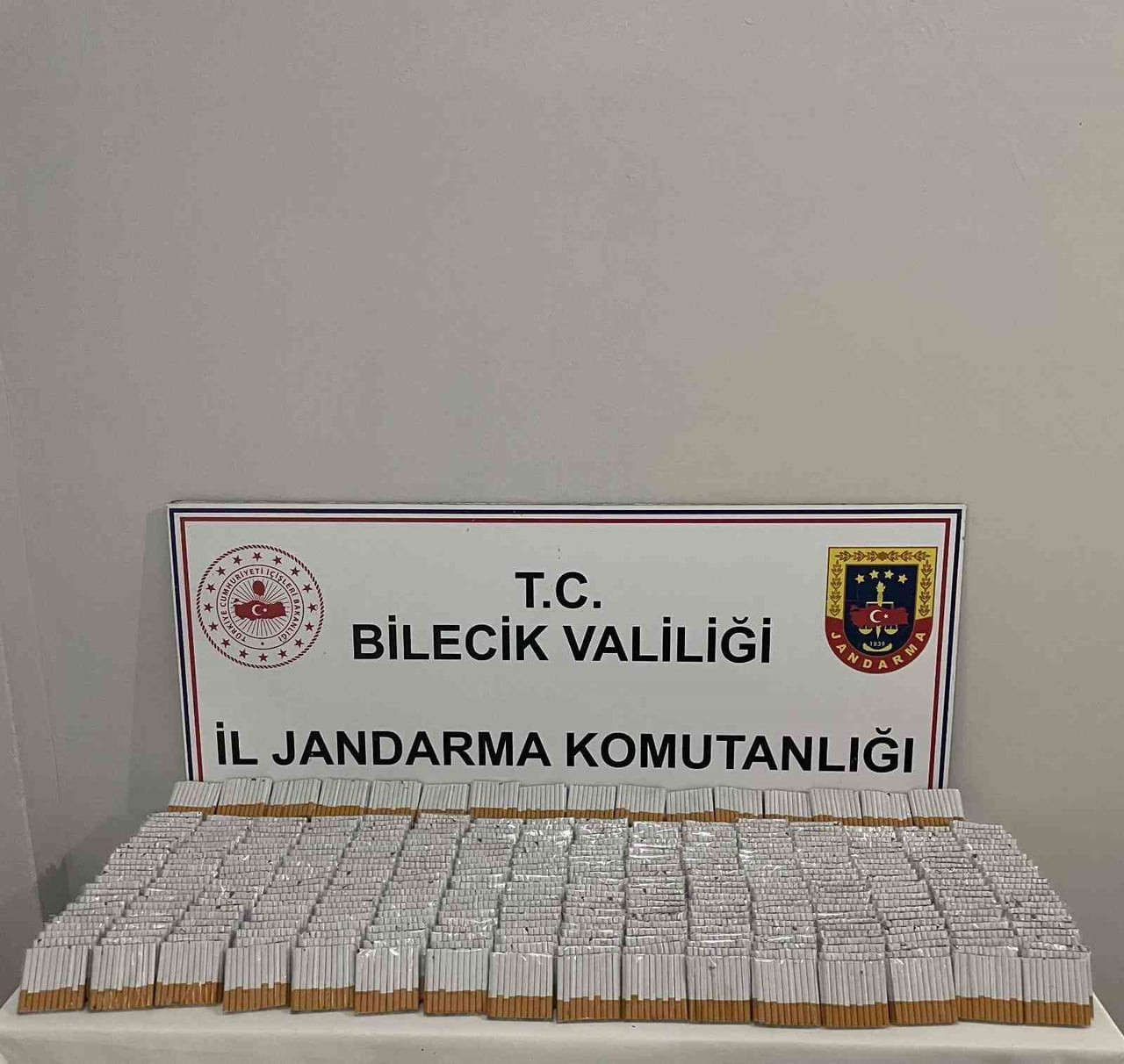 BİLECİK’TE 9 BİN 320 ADET DOLDURULMUŞ MAKARON ELE GEÇİRİLDİ