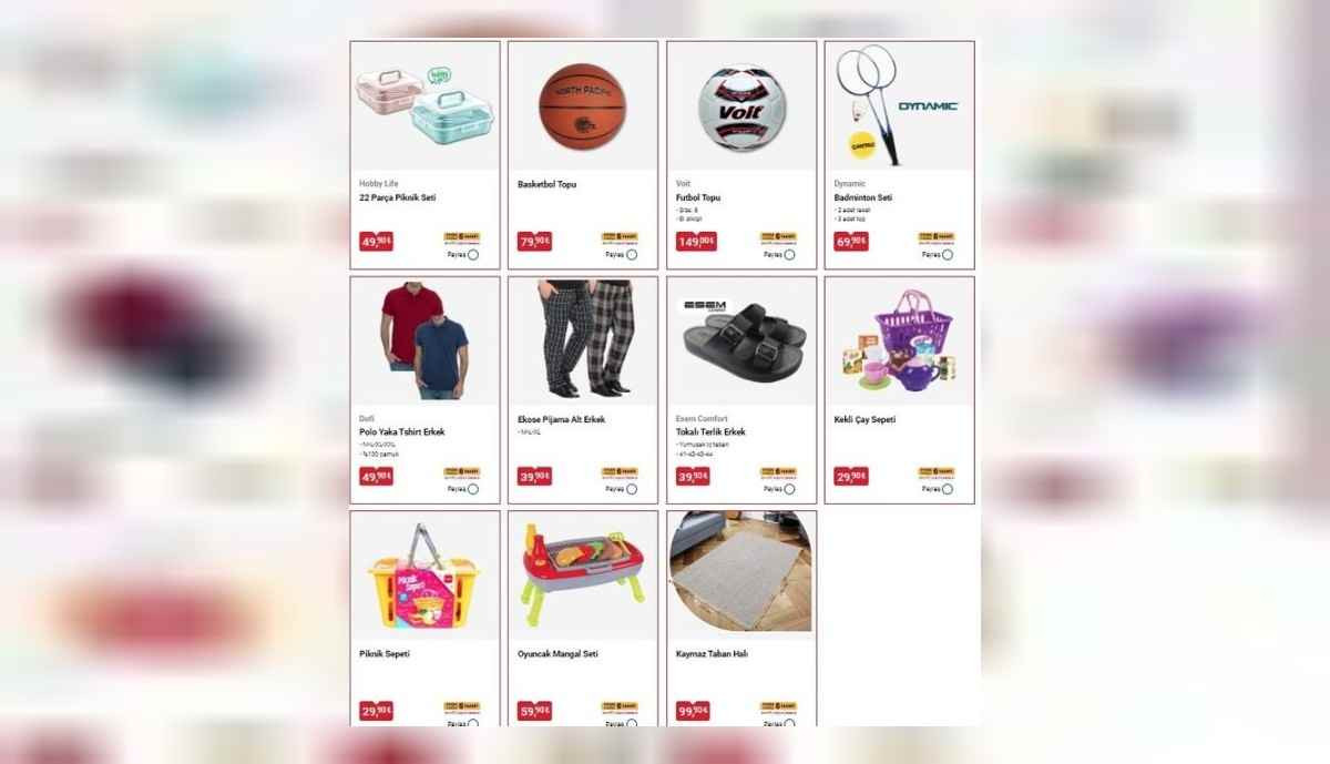 Bim aktüel ürünleri