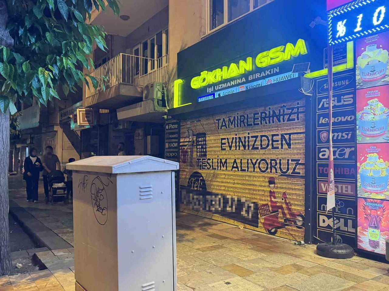 BİR İŞ YERİNE DÜZENLENEN SİLAHLI SALDIRIDA İŞLETME SAHİBİ BACAĞINDAN VURULARAK YARALANDI.