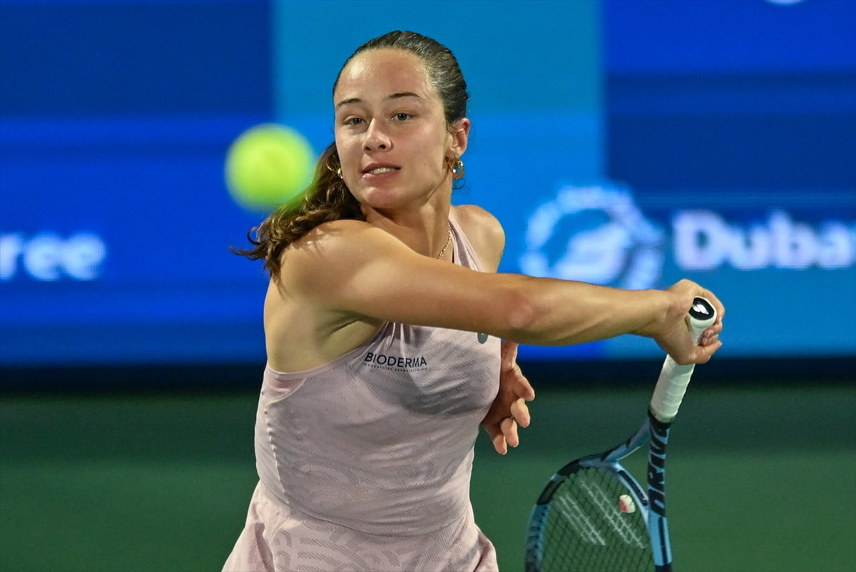 Birleşik Arap Emirlikleri'nin (BAE) Dubai kentindeki Dubai Duty Tenis Stadyumu'nda düzenlenen...