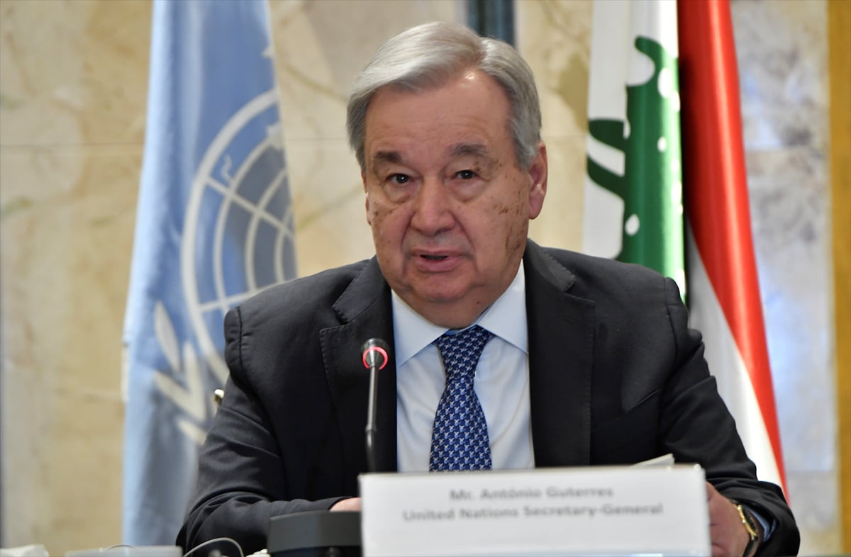 Birleşmiş Milletler (BM) Genel Sekreteri Antonio Guterres, Lübnan'a düzenlediği ziyaret kapsamında...