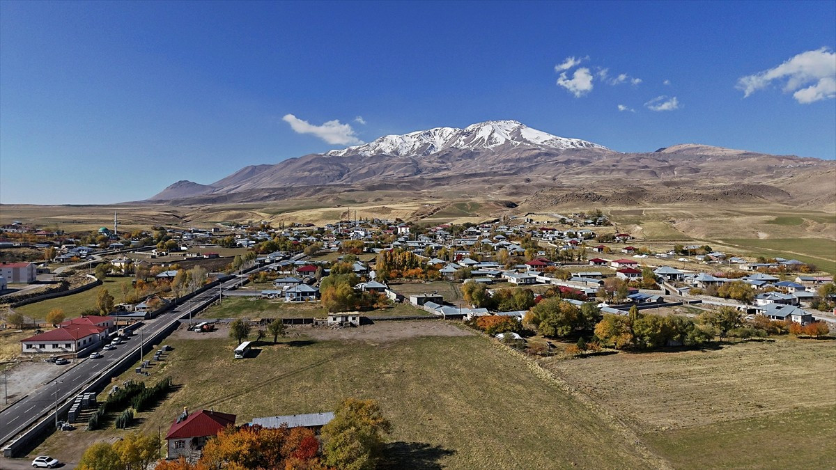 Bitlis'te doğal güzelliklerin bulunduğu alanlar ile Van Gölü kıyıları sonbahar renkleriyle farklı...