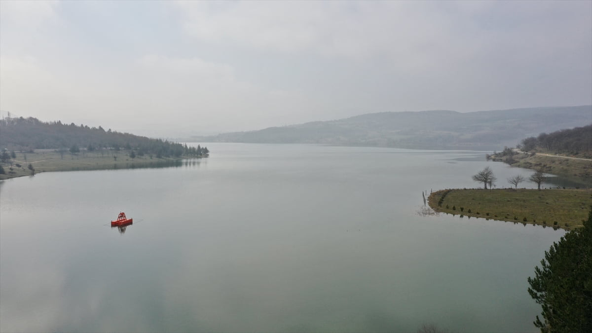 Bolu'da içme suyu ihtiyacını karşılayan Gölköy Barajı, eriyen karlar ve son yağışların etkisiyle...