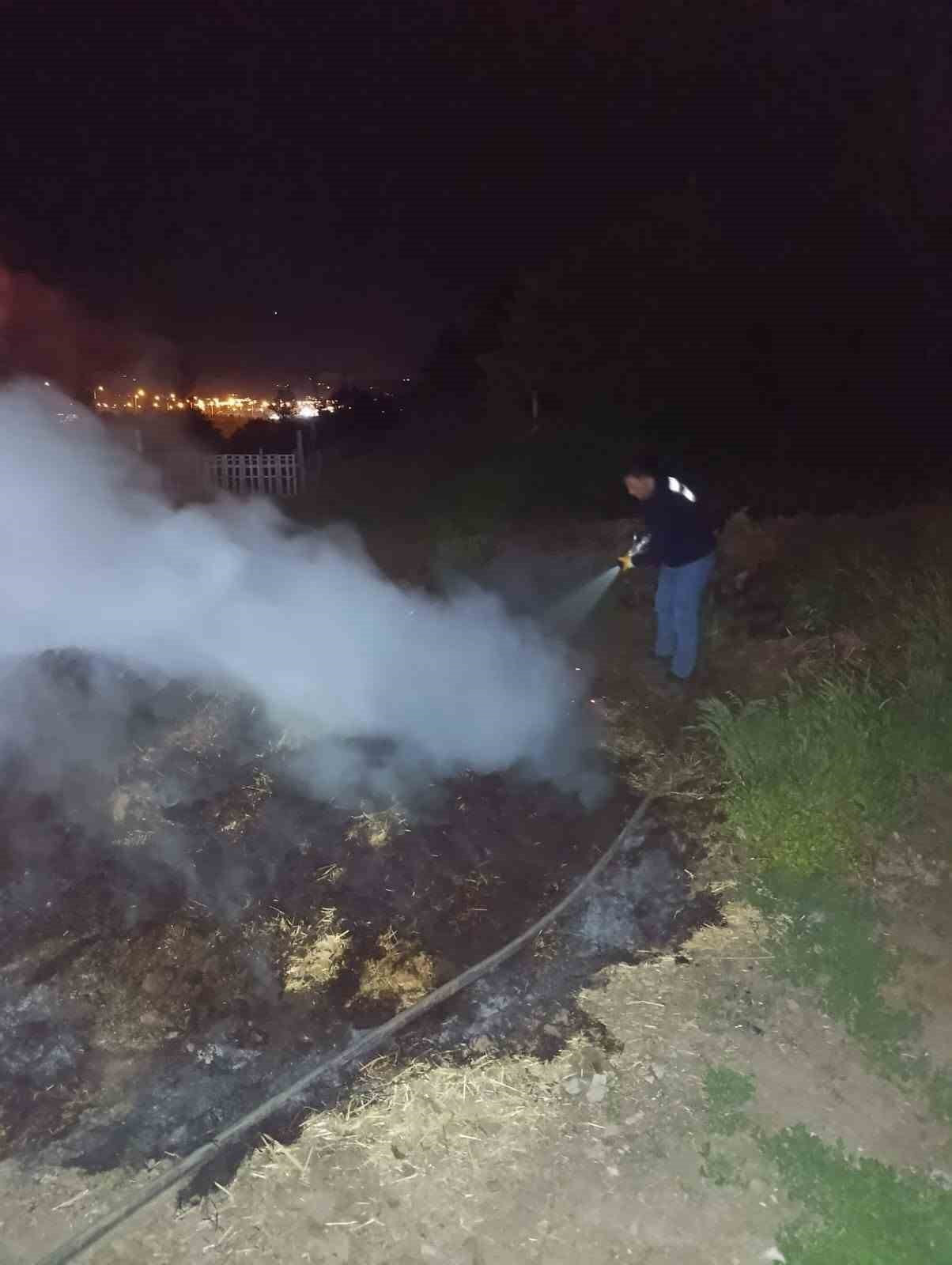 BOLU'NUN AŞAĞIKULDAN KÖYÜ MEVKİİNDE ÇIKAN ANIZ YANGINI, İTFAİYE EKİPLERİNİN HIZLI MÜDAHALESİ...