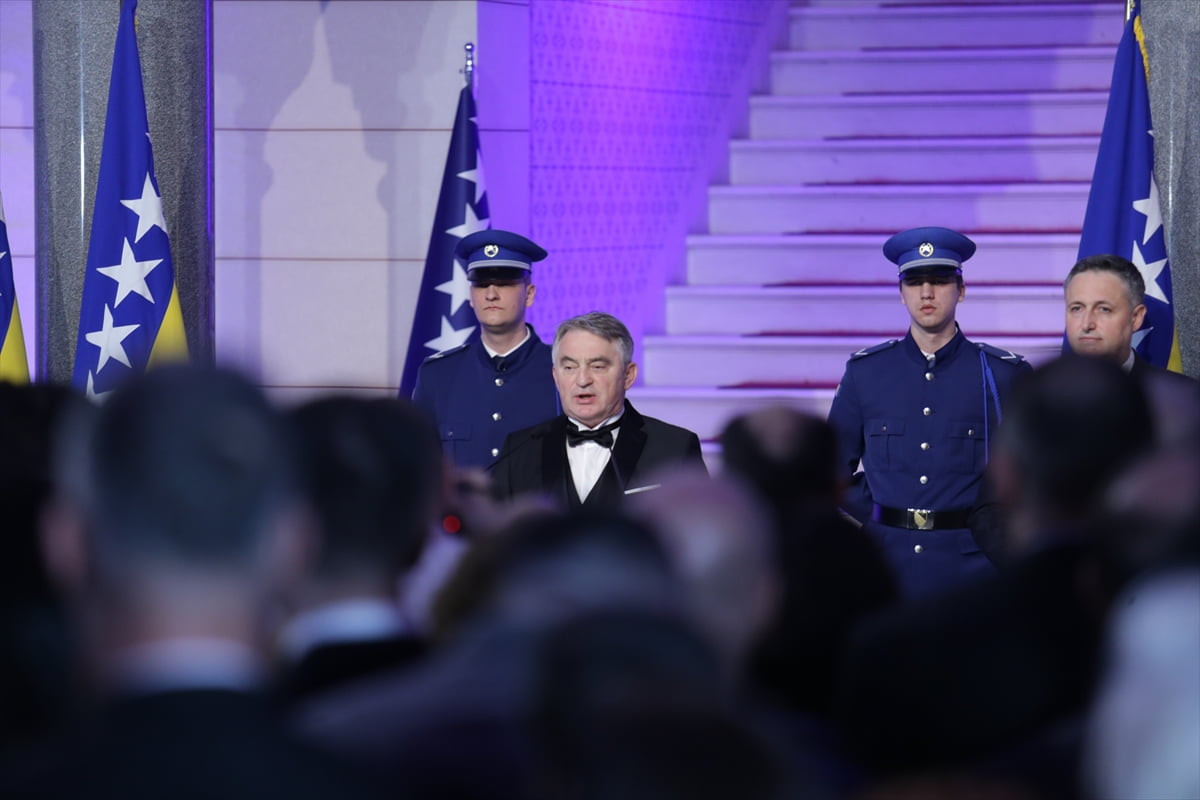 Bosna Hersek'in başkenti Saraybosna'da, 1 Mart Bosna Hersek Bağımsızlık Günü dolayısıyla...