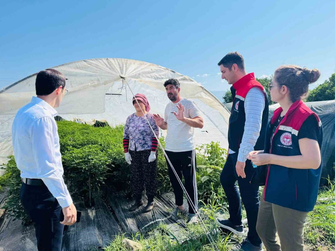 BOZDOĞAN KAYMAKAMI YUNUS EMRE POLAT, İLÇE TARIM VE ORMAN MÜDÜRÜ NEVZAT ERDEM İLE BİRLİKTE İLÇEDE...