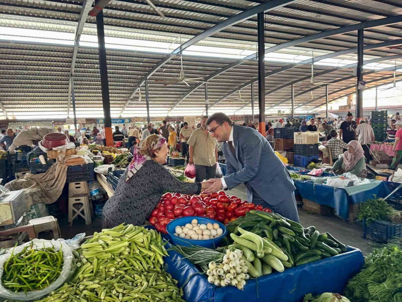 BOZDOĞAN KAYMAKAMLIĞI GÖREVİNE BAŞLAYAN HÜSEYİN ŞAMİL SÖZEN, İLÇE EMNİYET AMİR VEKİLİ KOMİSER...