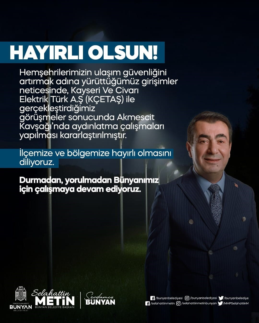 BÜNYAN BELEDİYESİ’NİN VATANDAŞLARIN ULAŞIM GÜVENLİĞİNİ ARTIRMAYA YÖNELİK GİRİŞİMLERİ SONUÇ...