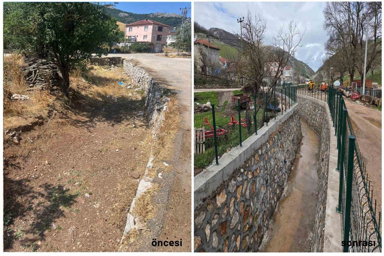 BURSA BÜYÜKŞEHİR BELEDİYESİ’NE BAĞLI BUSKİ EKİPLERİ, GÜRSU İLÇESİ DIŞKAYA MAHALLESİ’NDE SU...